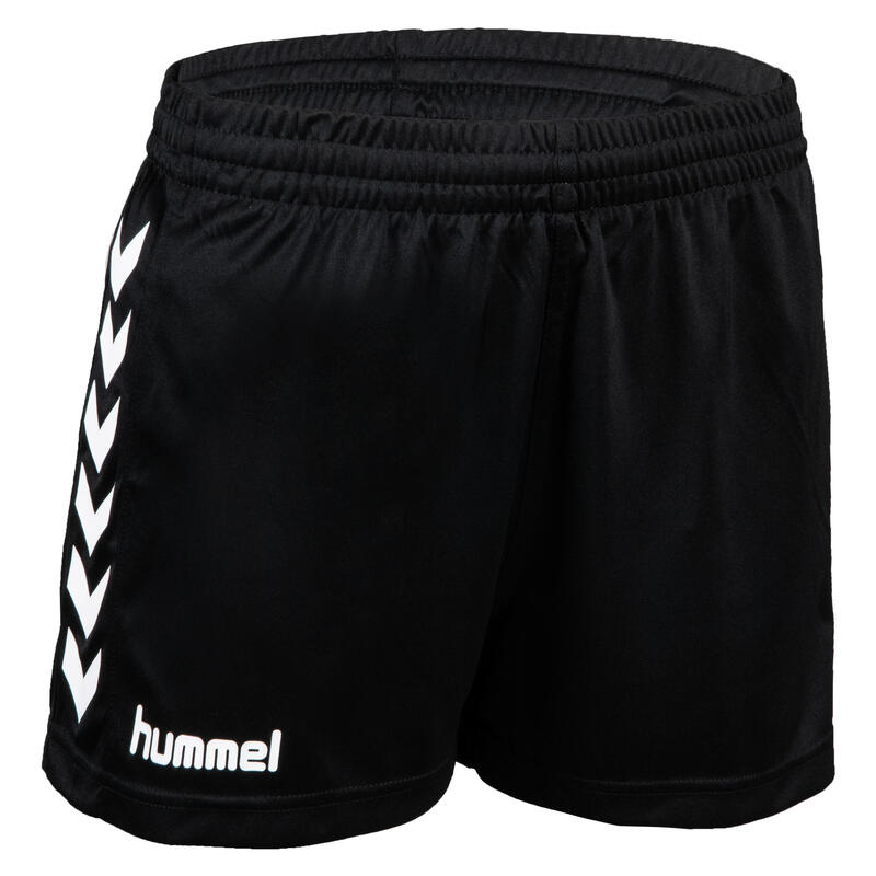 Short de handball core femme noir blanc