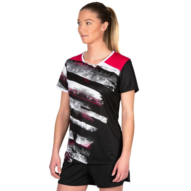 Maillot de handball H500 noir / rose