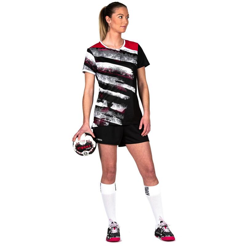 Chaussettes de handball high H500 blanc