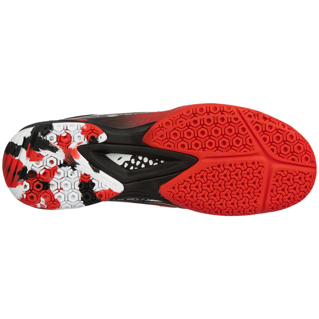 H500 Handball Shoes - White/Red/Black