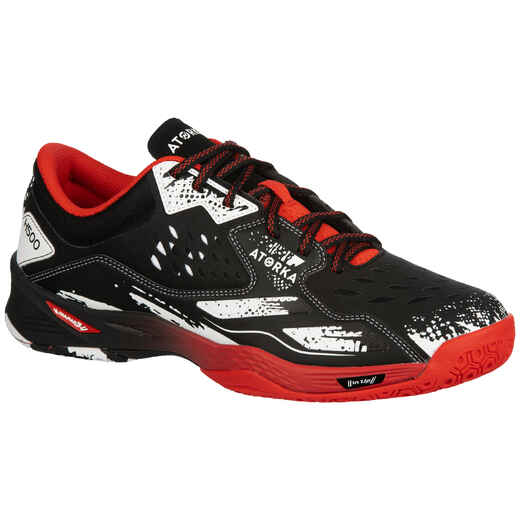 
      H500 Handball Shoes - Black/Red/White
  