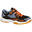 Chaussures de handball enfant H100 avec scratch orange/gris