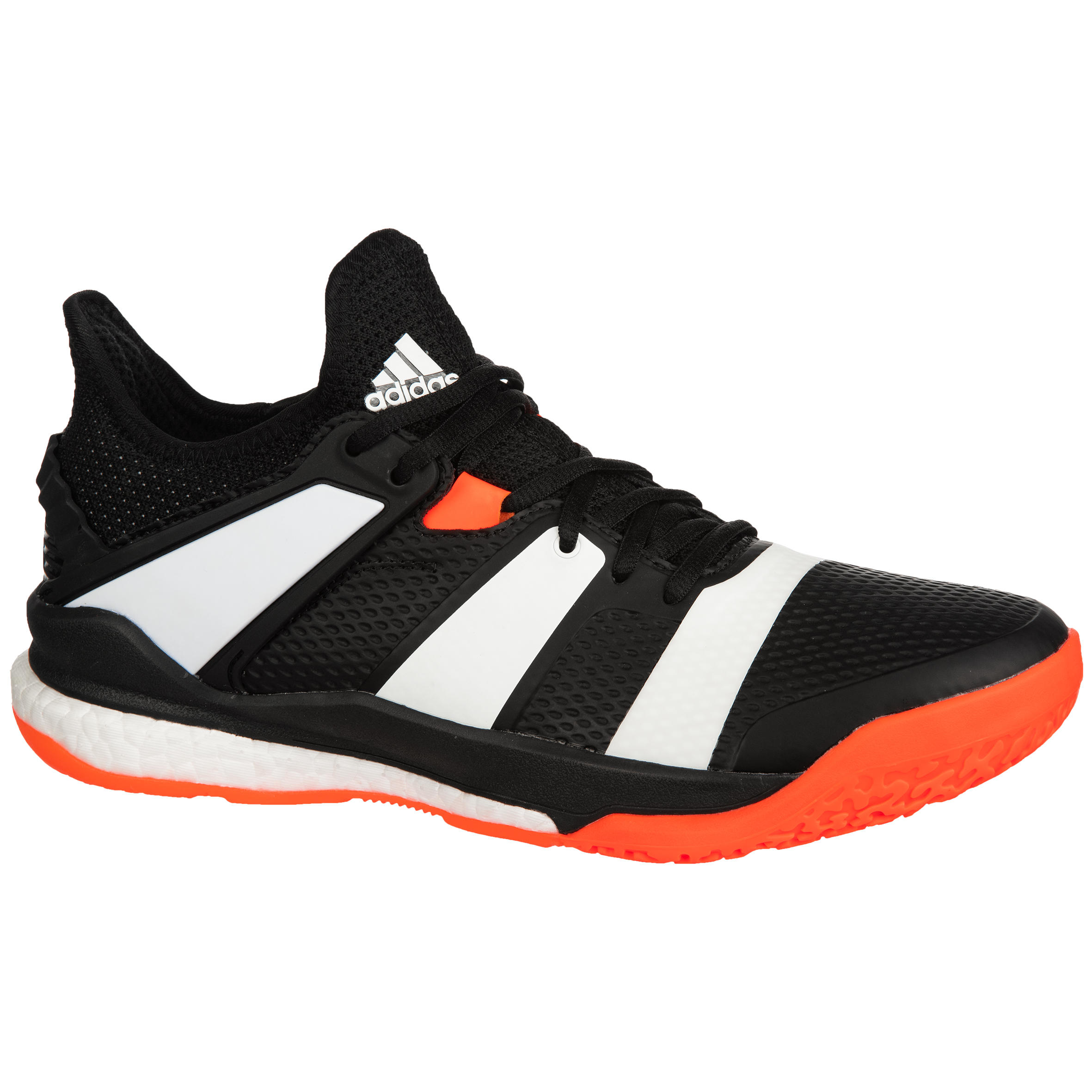 StabilX Adult Handball Shoes Black Orange