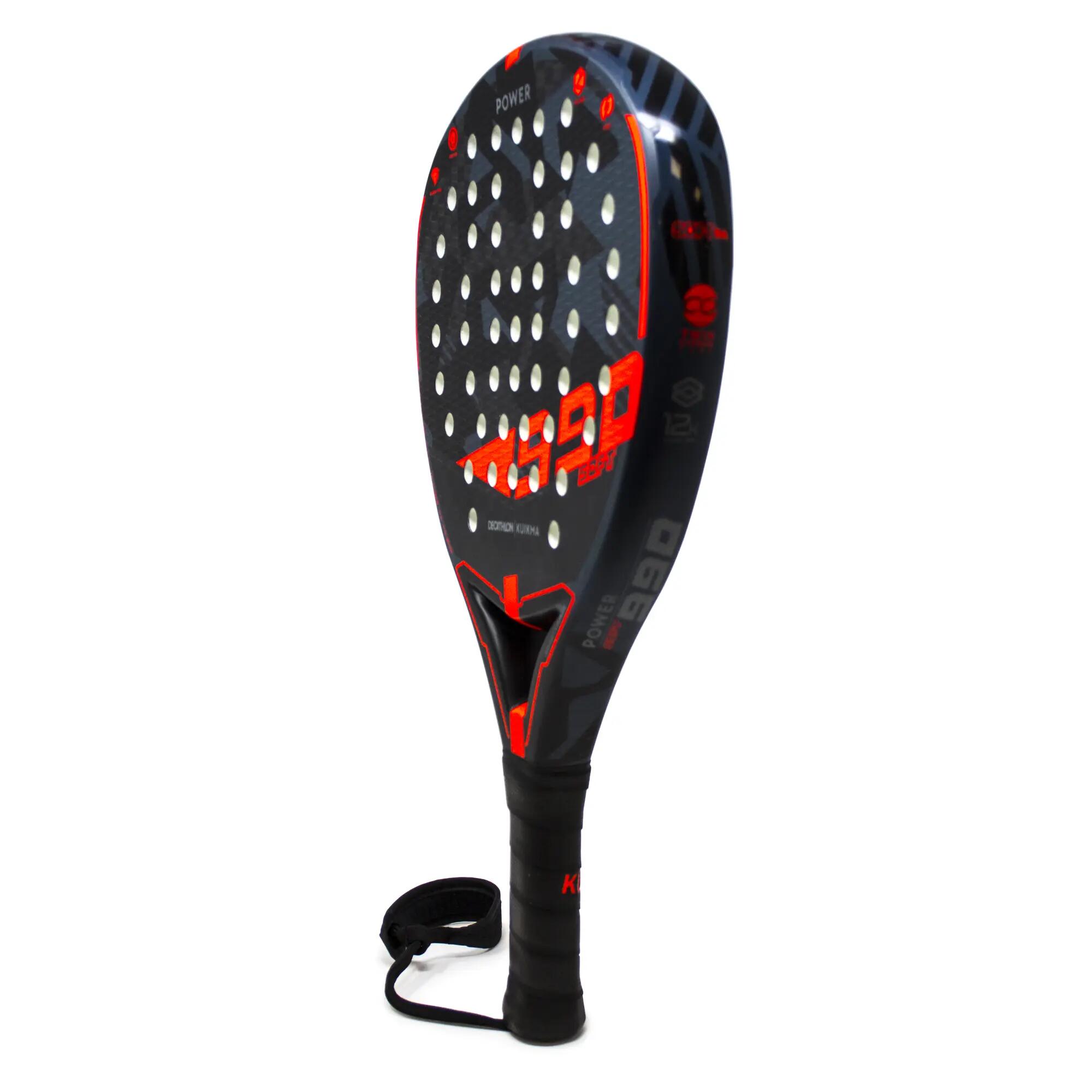 Adult Padel Racket PR 990 Power Soft - Black / Orange 3/10