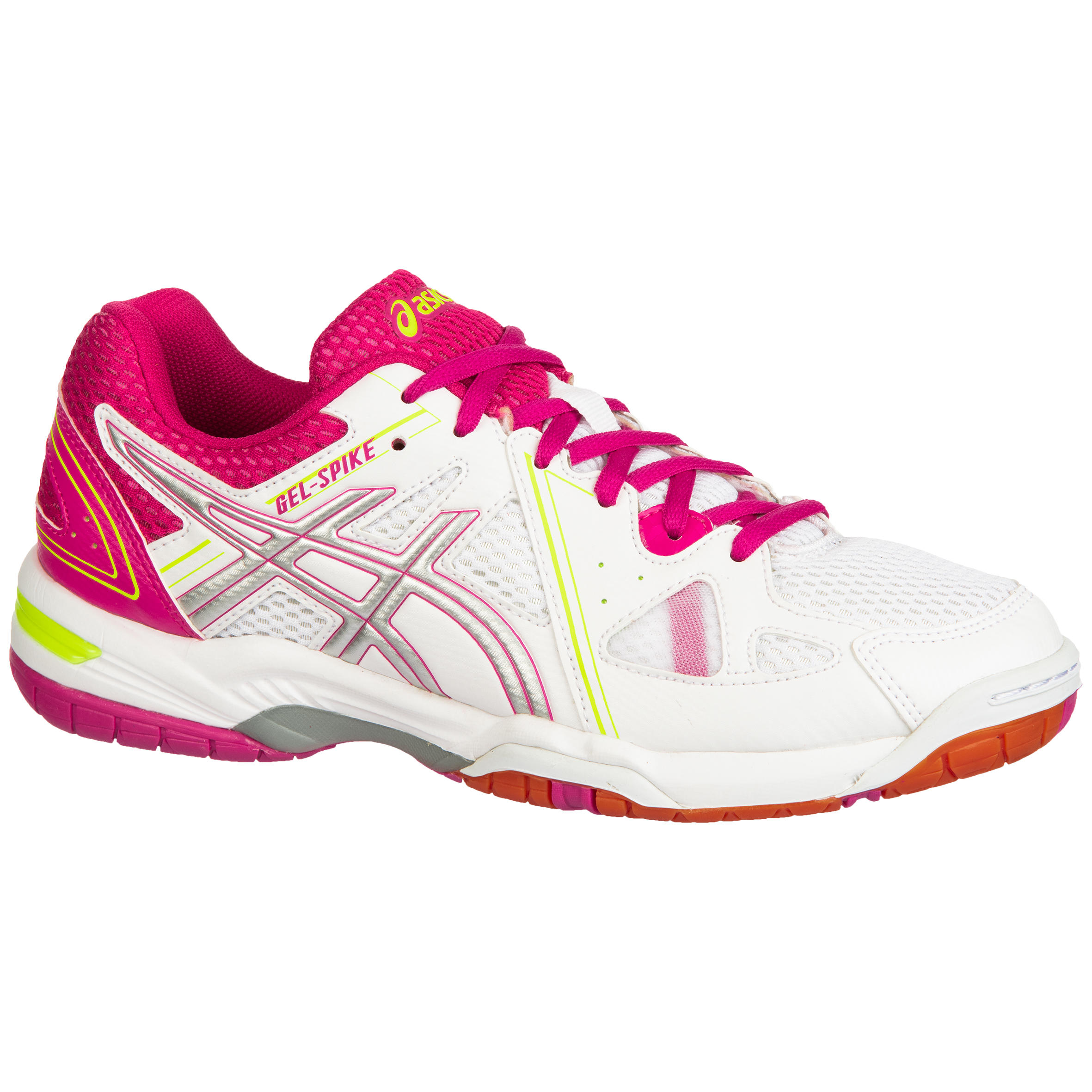 Gel Spike Women's Volleyball Shoes - White/Pink ASICS - Decathlon