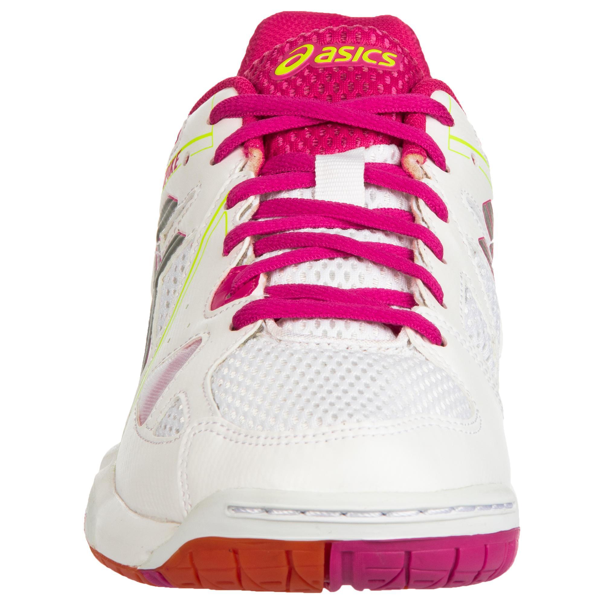 Volleyball Shoes - White/Pink ASICS 