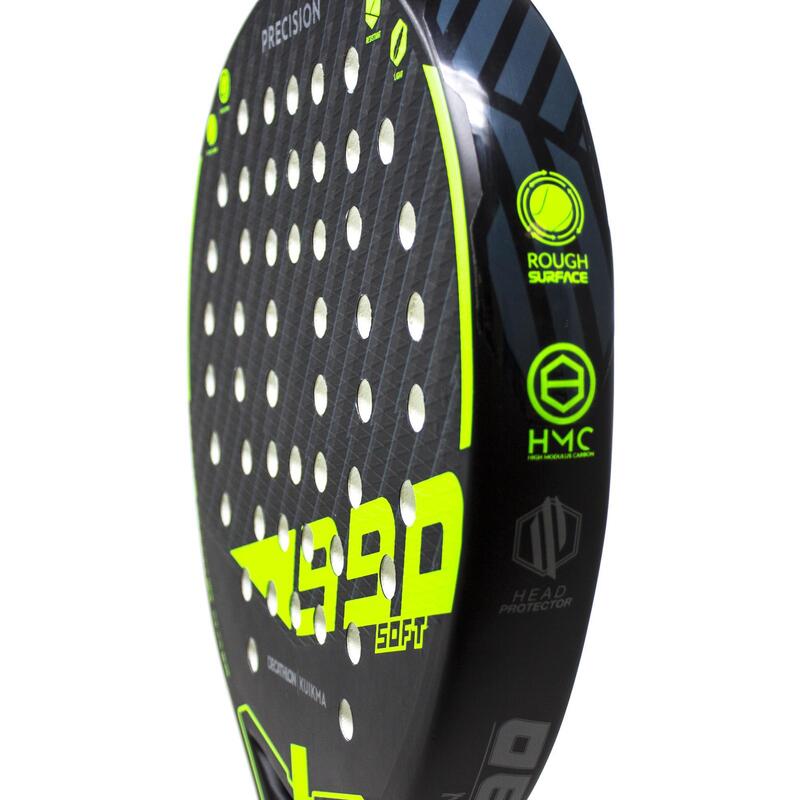 Racchetta padel adulto PR 990 PRECISION SOFT nero-verde