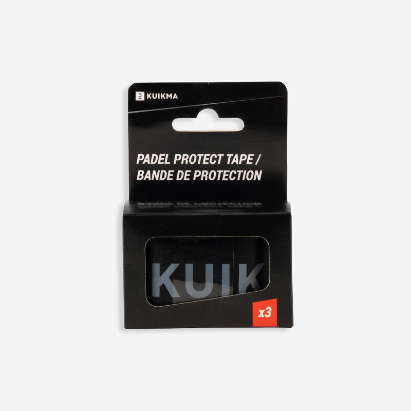 Protector adhesivo marco pala de padel padel negro- 3 unidades