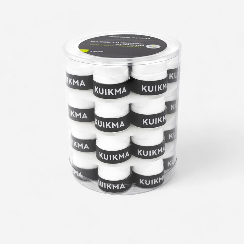 Padelütő fedőgrip, Confort, 28 db, fehér