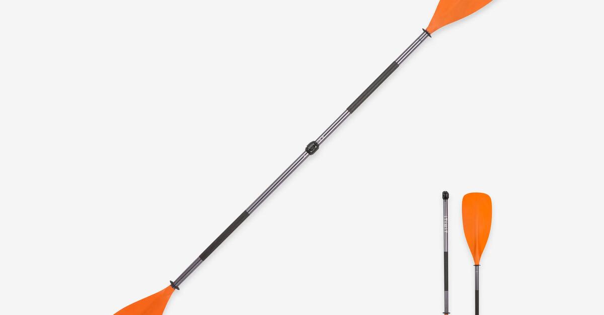 ITIWIT X100 2PIECE COLLAPSIBLE ADJUSTABLE KAYAK PADDLE ORANGE
