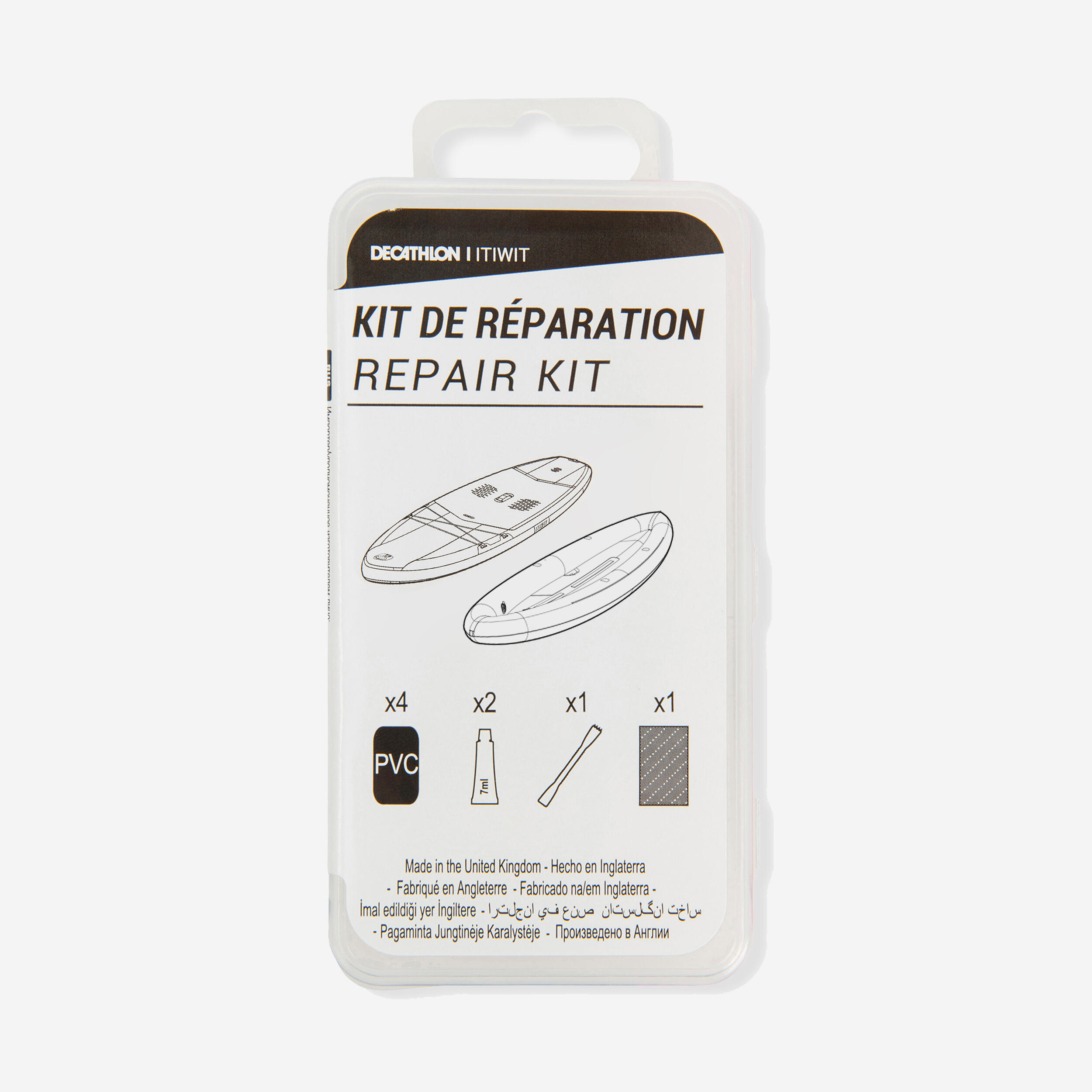 Conjunto de reparação para stand up paddle insuflável