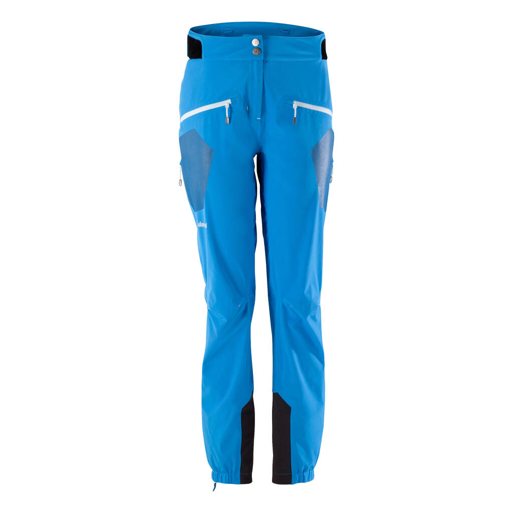 PANTALÓN DE ALPINISMO MUJER IMPERMEABLE CASCADE 2 AZUL