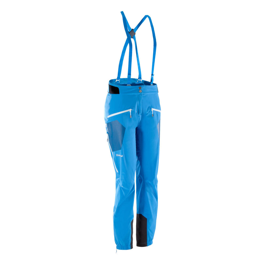 PANTALÓN DE ALPINISMO MUJER IMPERMEABLE CASCADE 2 AZUL