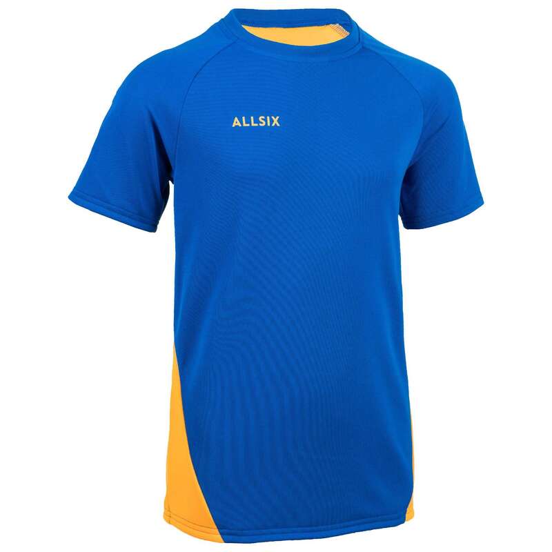 VOLLEY BALL APPAREL Volleyball and Beach Volleyball - V100 Boys' T-Shirt - Blue ALLSIX - Volleyball and Beach Volleyball
