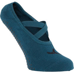 Ballerines antidérapantes Pilates Gym douce turquoises
