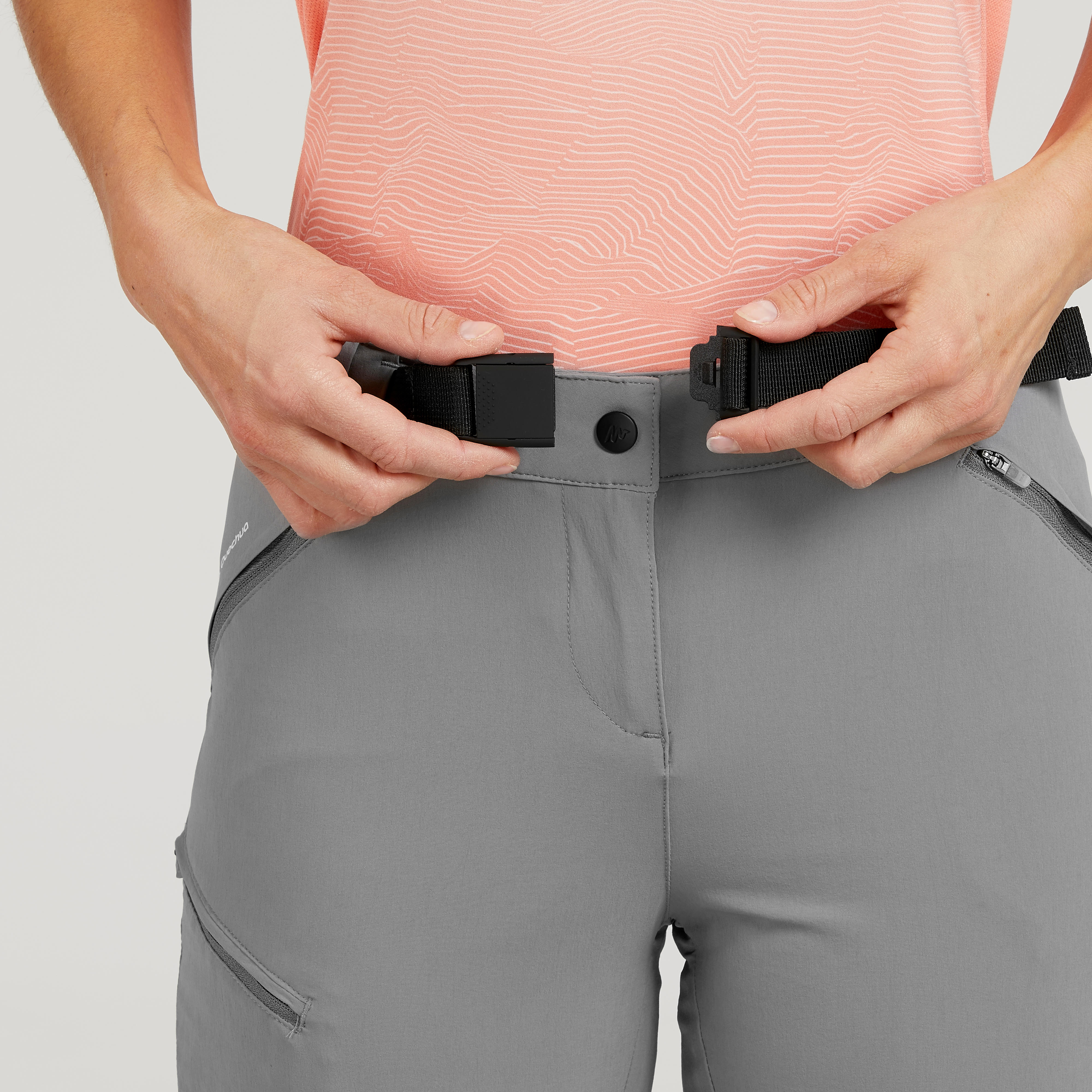 Ceinture de randonnee montagne MH Noir QUECHUA Decathlon