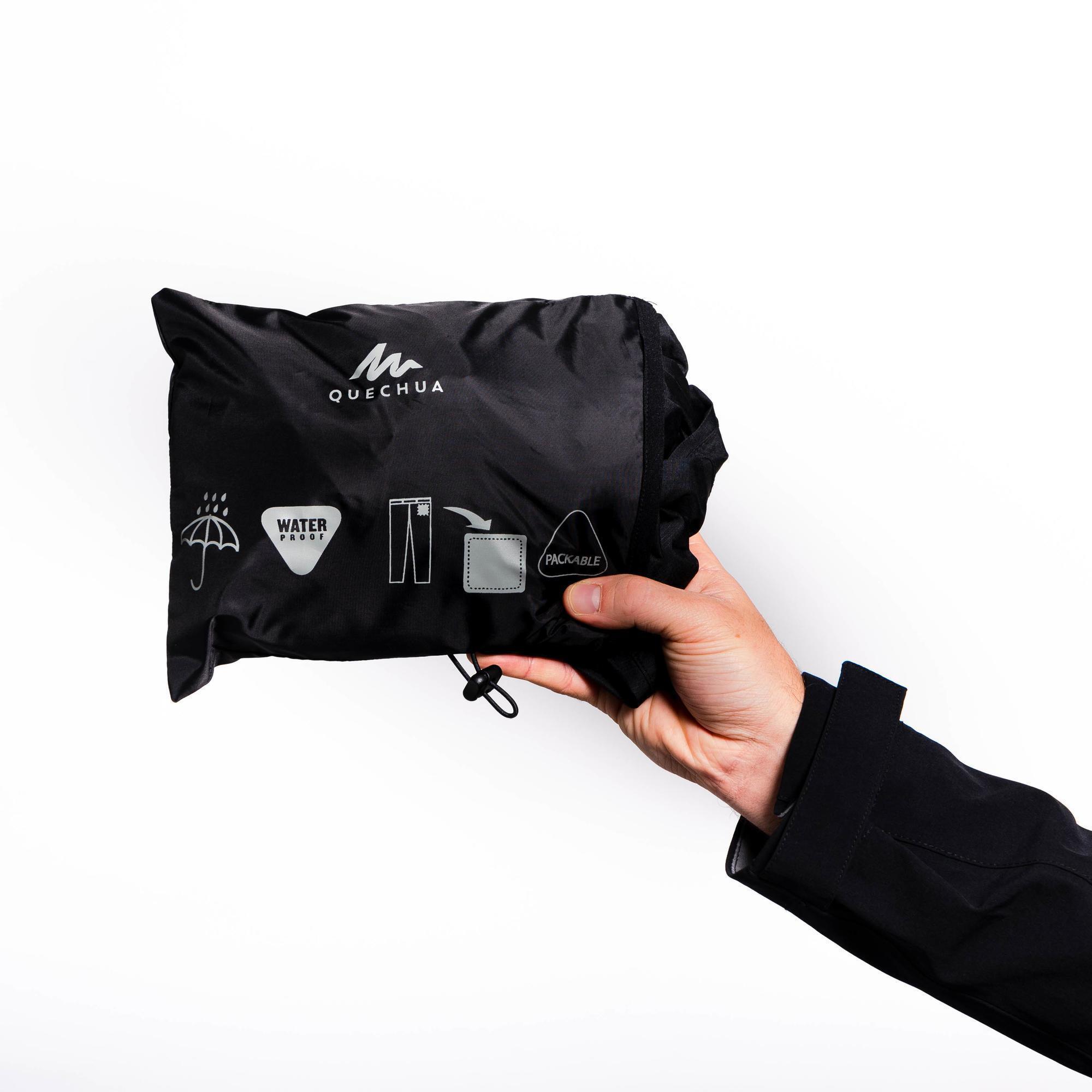 Pantalón de Montaña y Trekking Hombre Impermeable Quechua MH500 Negro 8/8
