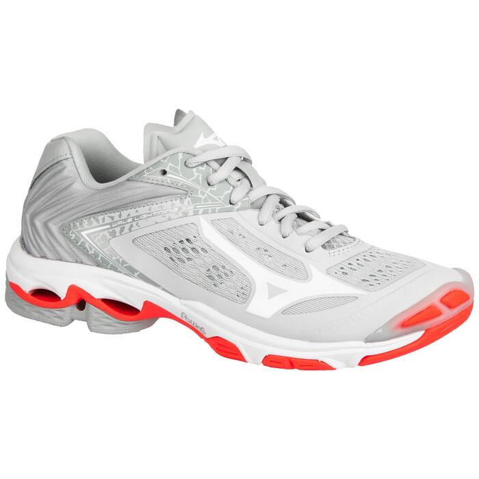 CHAUSSURES DE VOLLEYBALL FEMME WAVE LIGHTNING CORAIL ET BLANCHES MIZUNO MIZUNO Decathlon