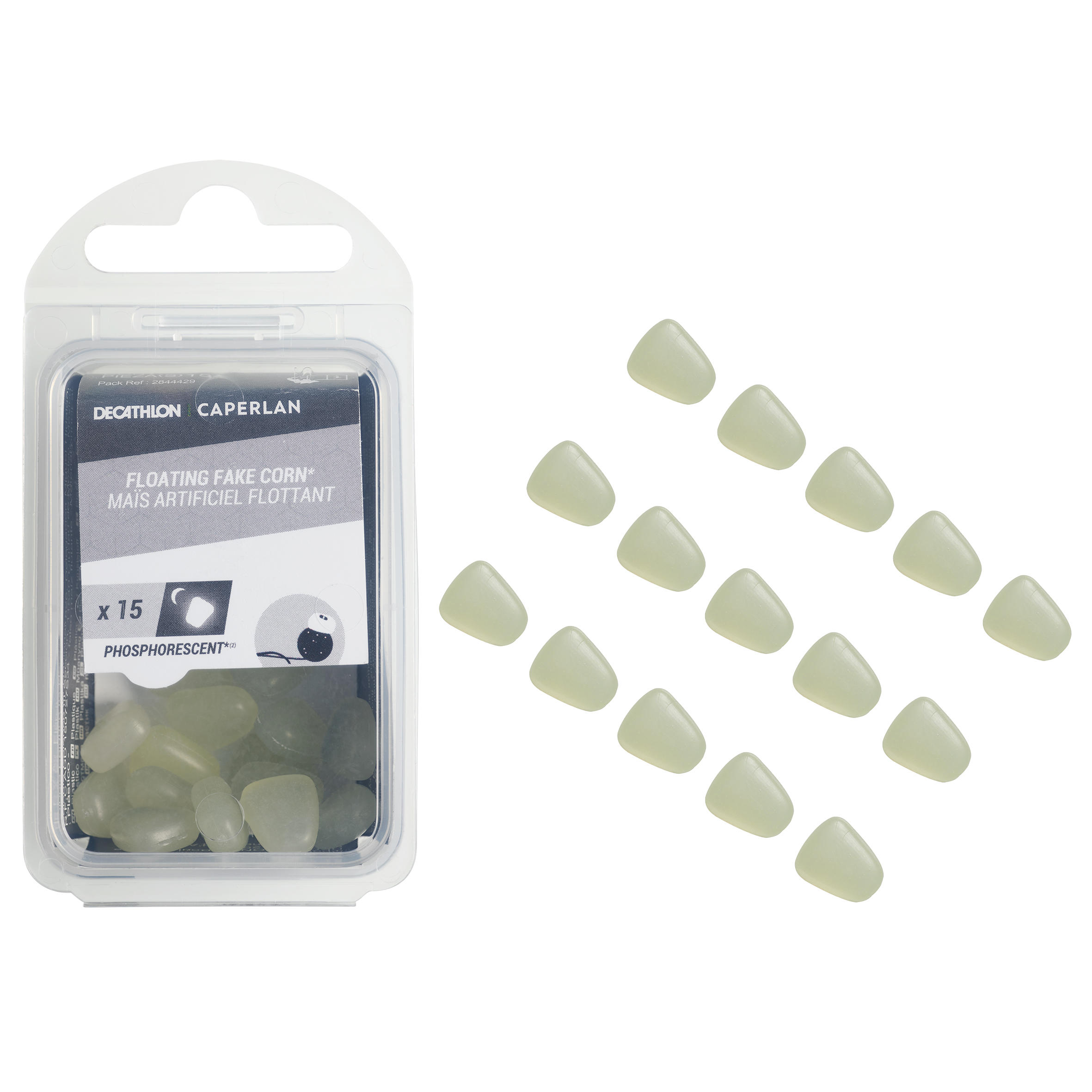 Pêche de la carpe Fake baits Corn phospho X15 - Caperlan