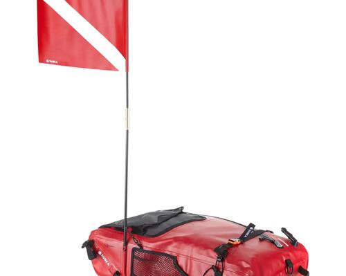 Die Reparatur des Freediving-Rucksacks