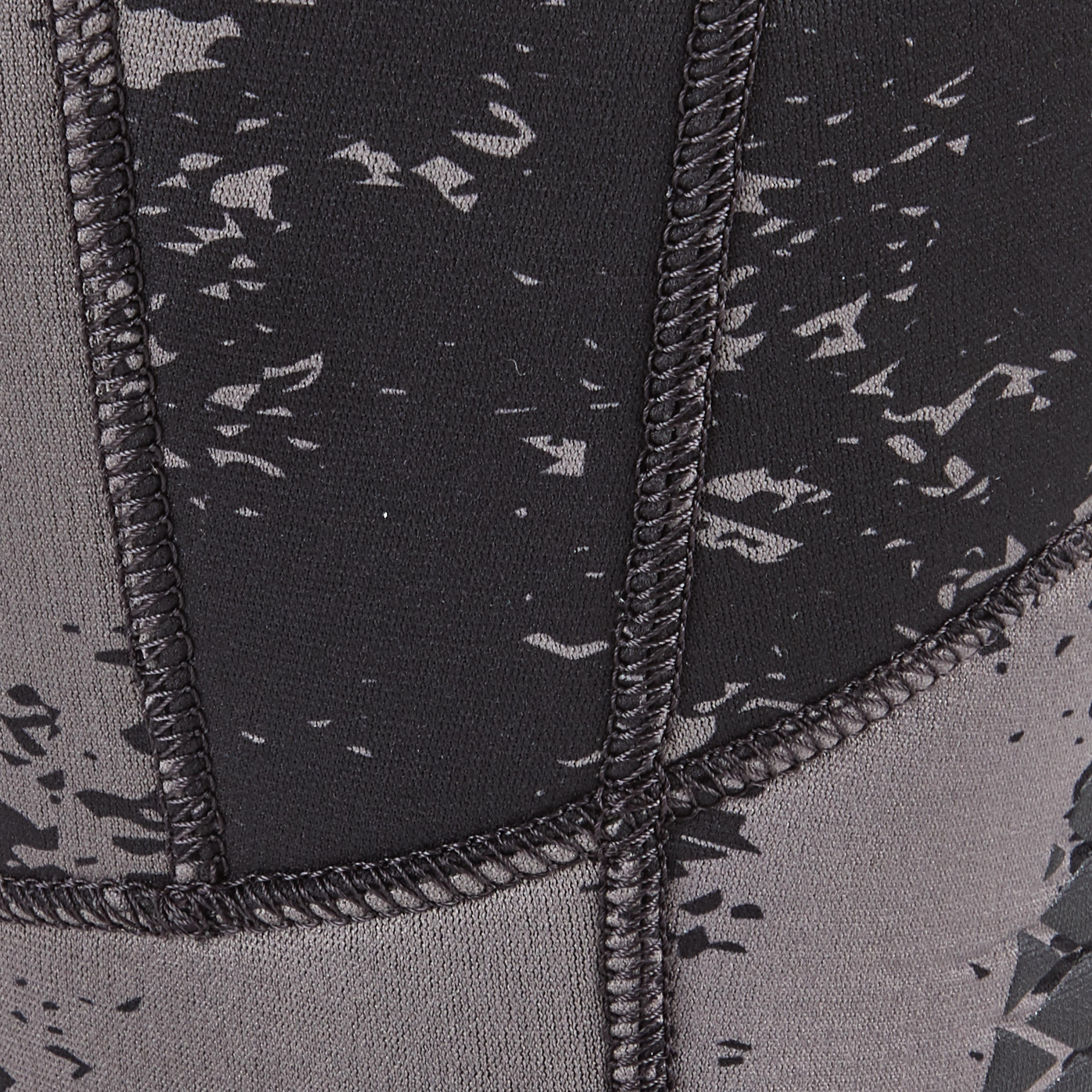 Men's spearfishing trousers 5 mm neoprene SPF 540 grey camouflage 6/8