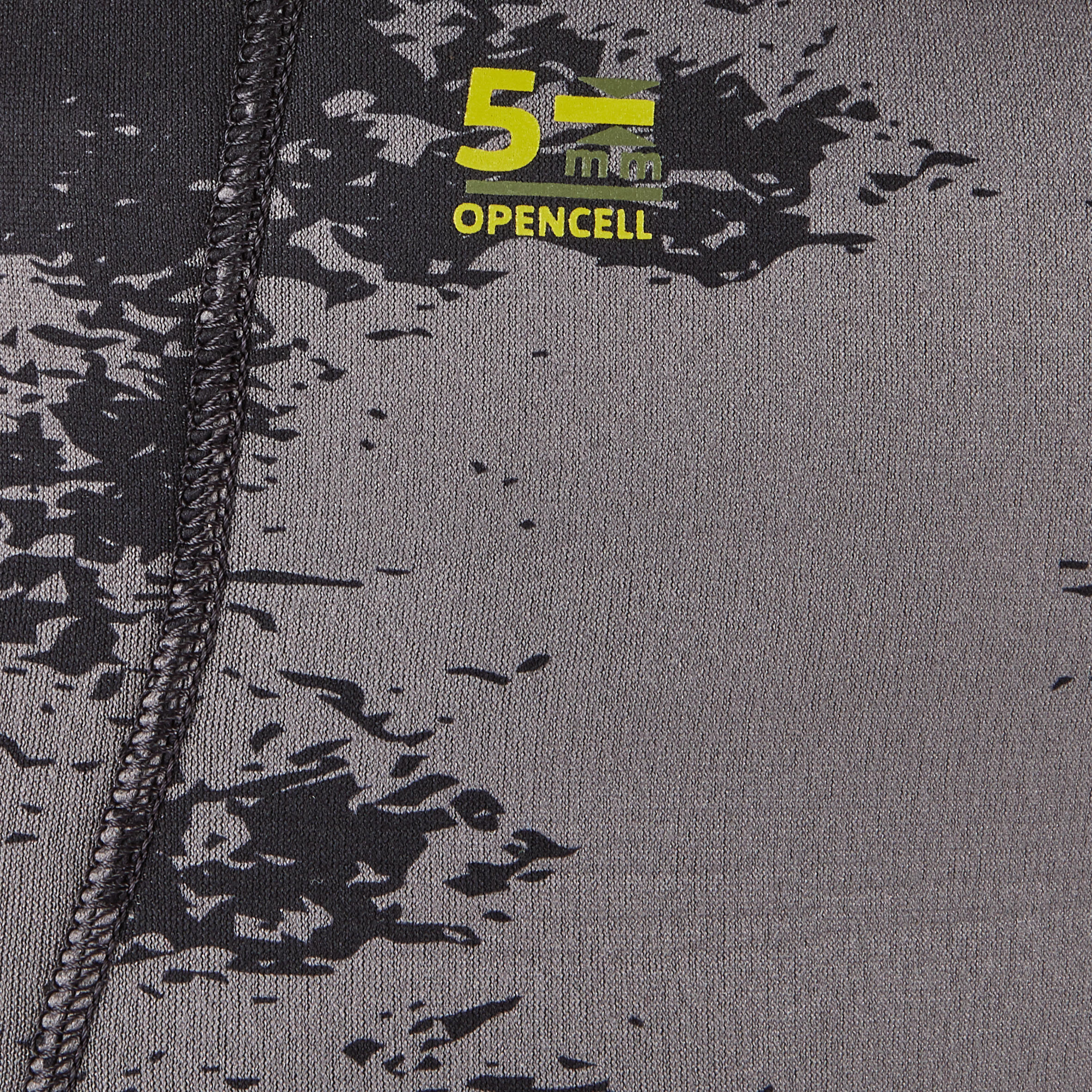 Men's spearfishing trousers 5 mm neoprene SPF 540 grey camouflage 8/8