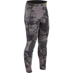 Duikbroek SPF 500 in glad neopreen van 5 mm met dissymmetrisch patroon