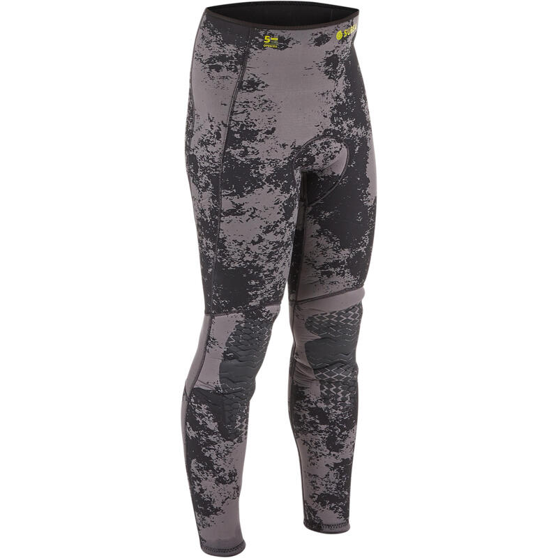 Pantalon scufundări camuflaj neopren 5 mm SPF 500 Kaki 