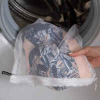 Wäschenetz mit Reißverschluss weiß
