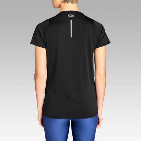 Women's breathable short-sleeved running T-shirt Dry - black 