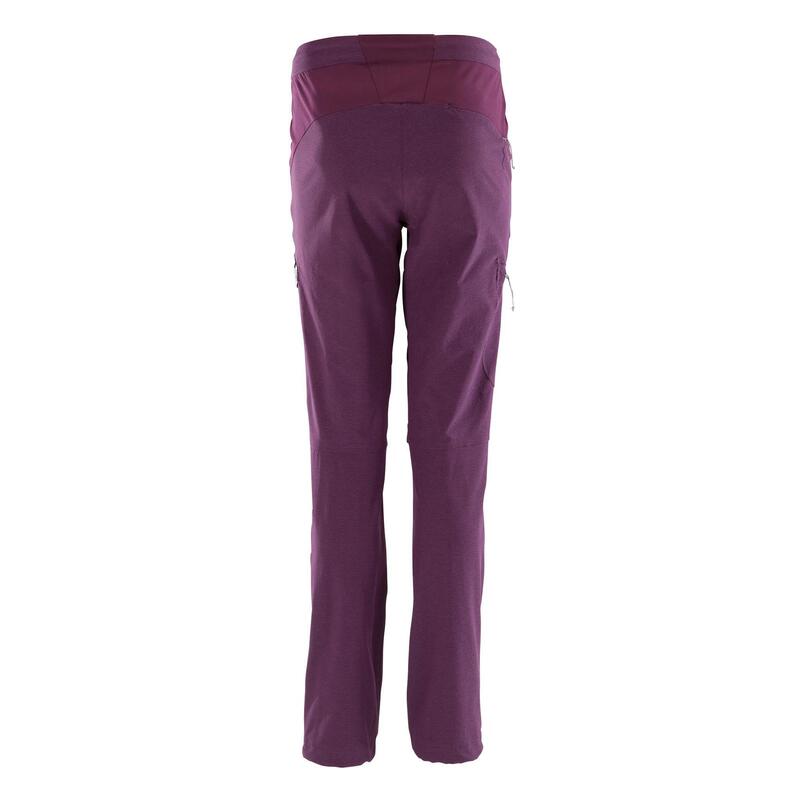 Pantalon de escalada y montaña Mujer Simond Edge violeta