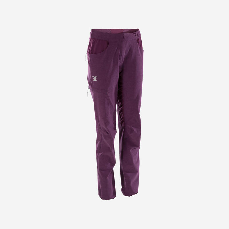 Pantalon de escalada y montaña Mujer Simond Edge violeta