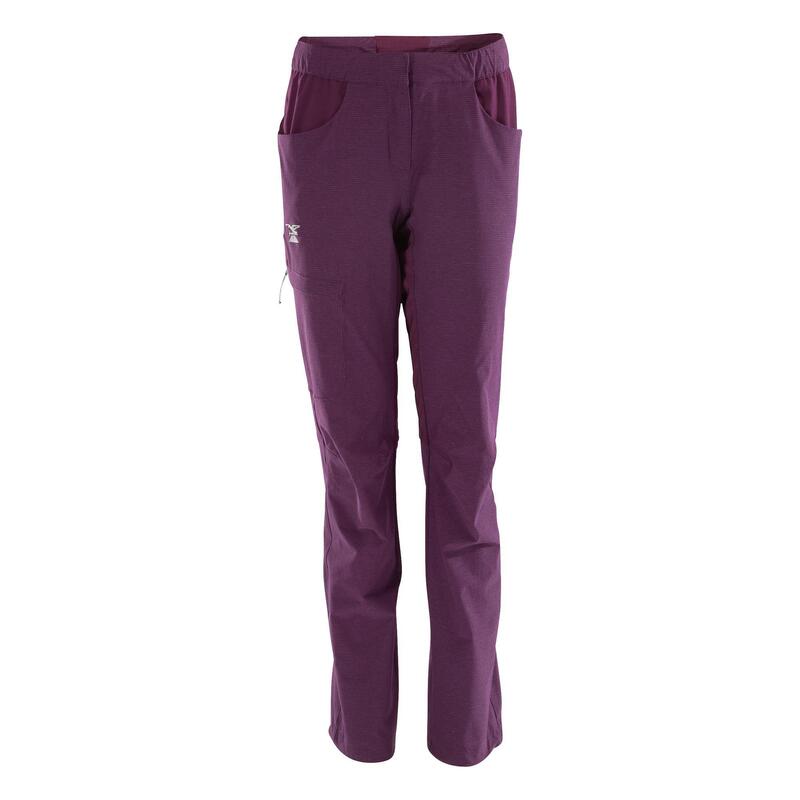 Pantalon de escalada y montaña Mujer Simond Edge violeta