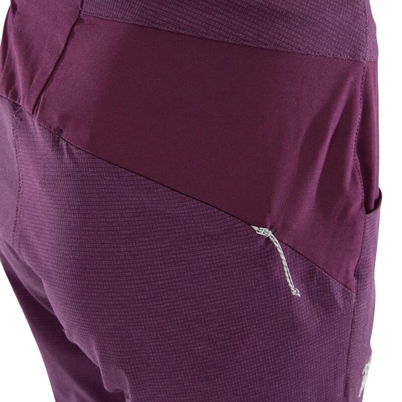 Pantalon de escalada y montaña Mujer Simond Edge violeta