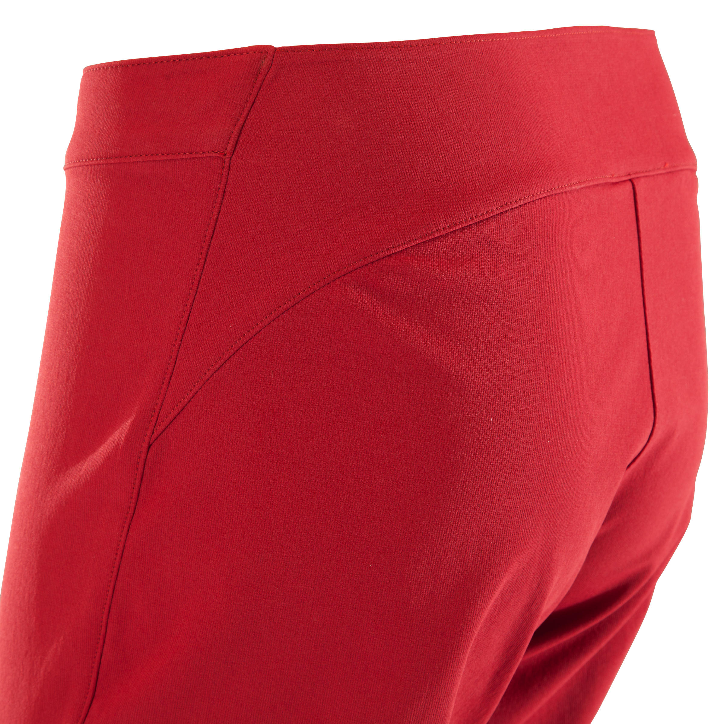 Women's Climbing and Mountaineering Lightweight Trousers - Rock 2 Burgundy 7/10