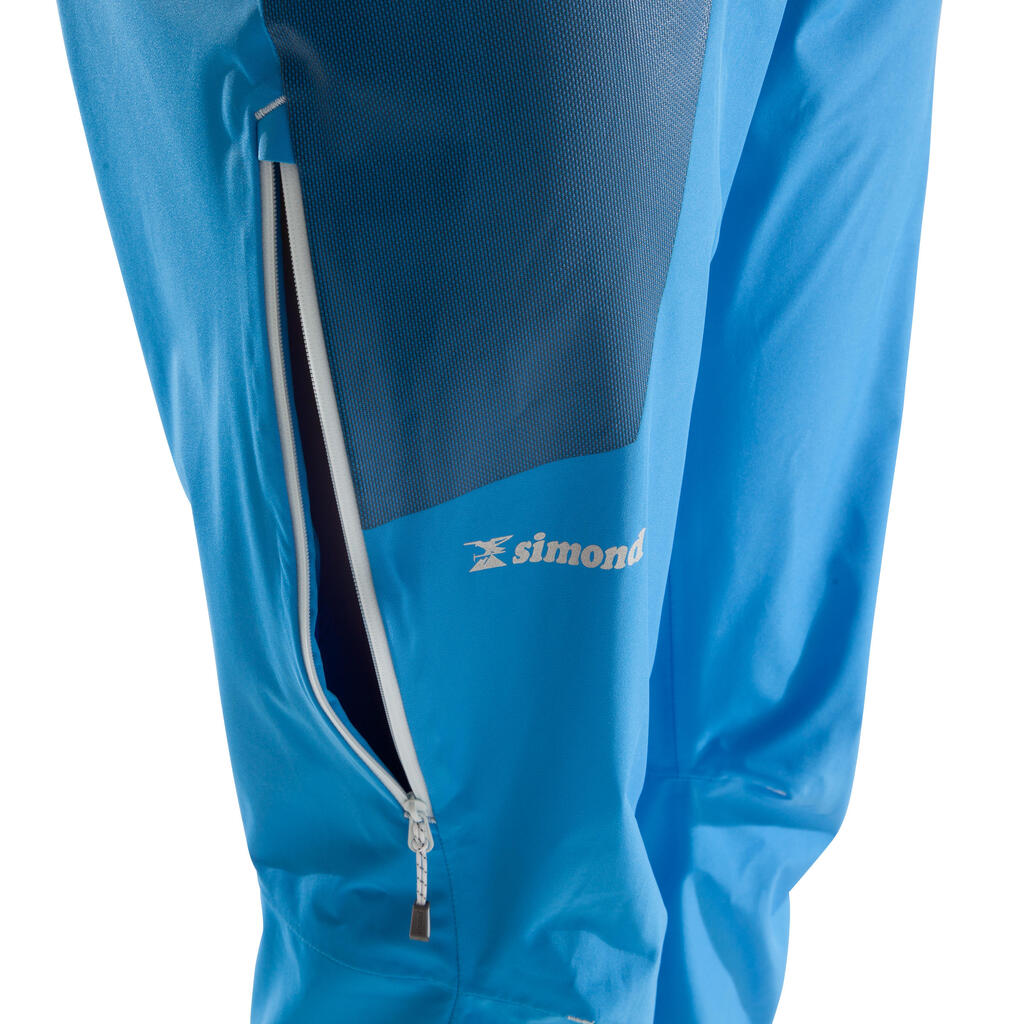 PANTALÓN DE ALPINISMO MUJER IMPERMEABLE CASCADE 2 AZUL