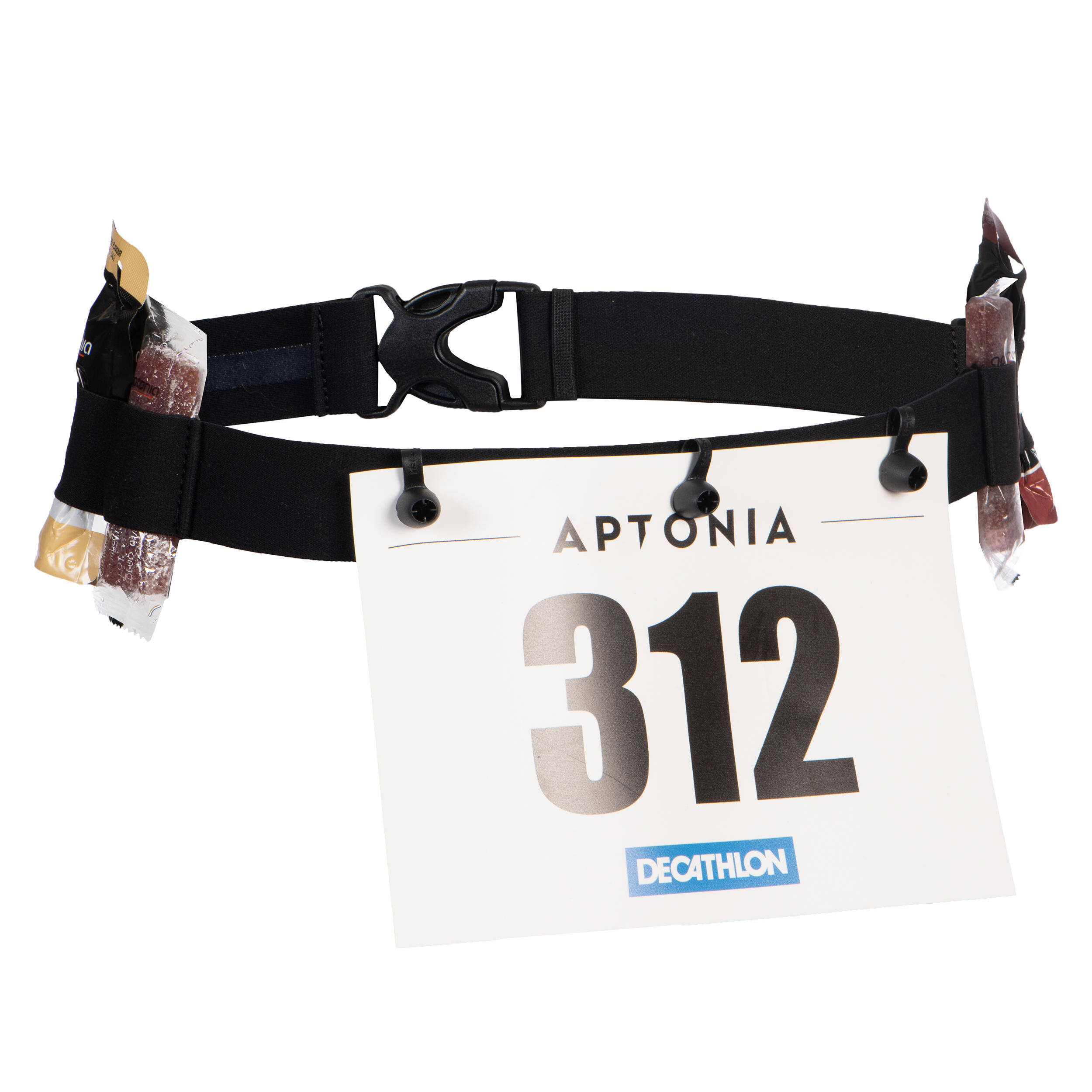 SHORT-DISTANCE TRIATHLON RACE NUMBER BELT SIZE S TO XXXL -  1