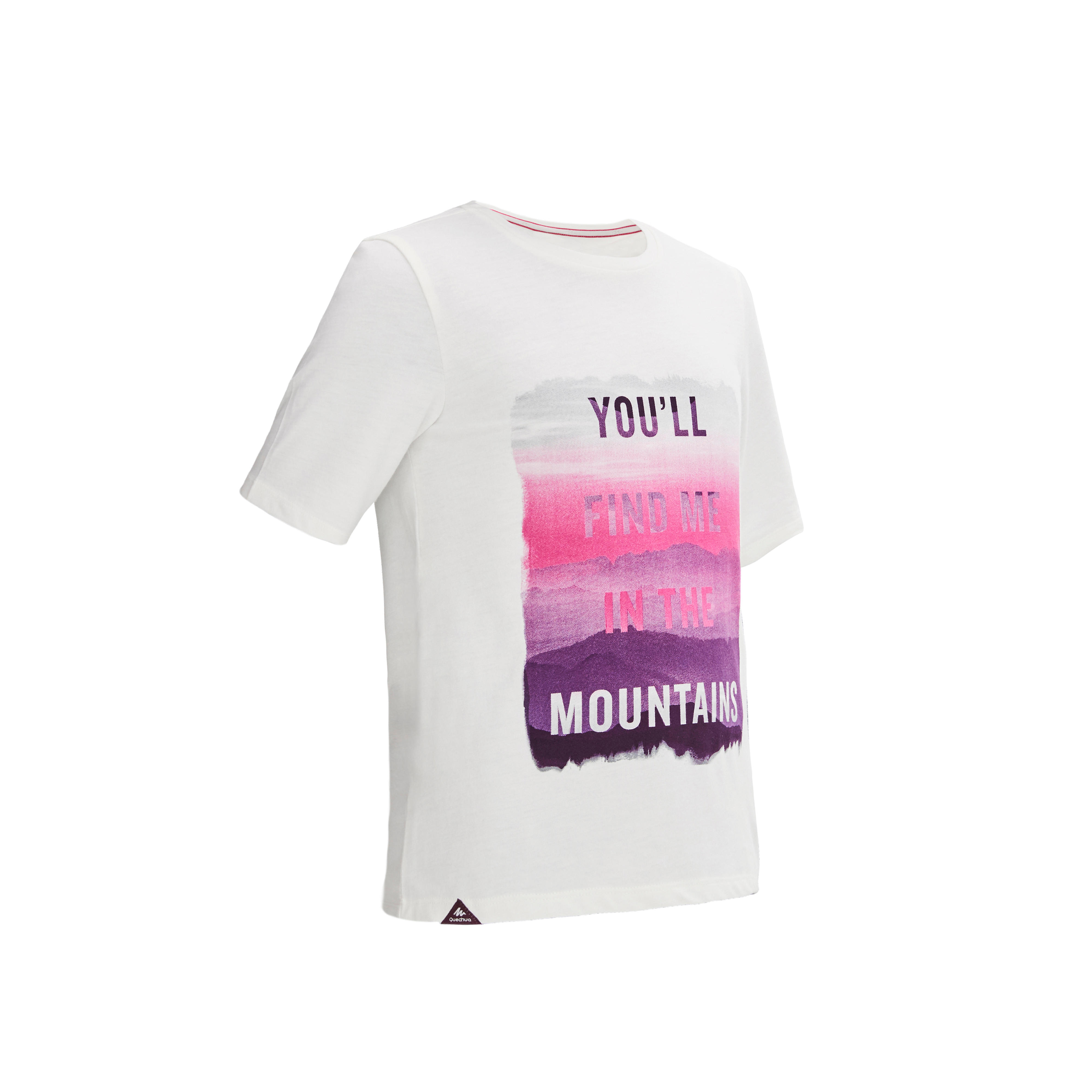 T-Shirt de randonnée MH100 blanc - Enfants - QUECHUA