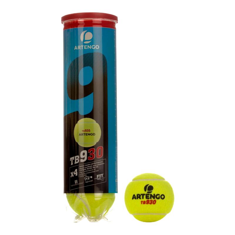 TENNISBALLEN TB930 SPEED 4 STUKS GEEL