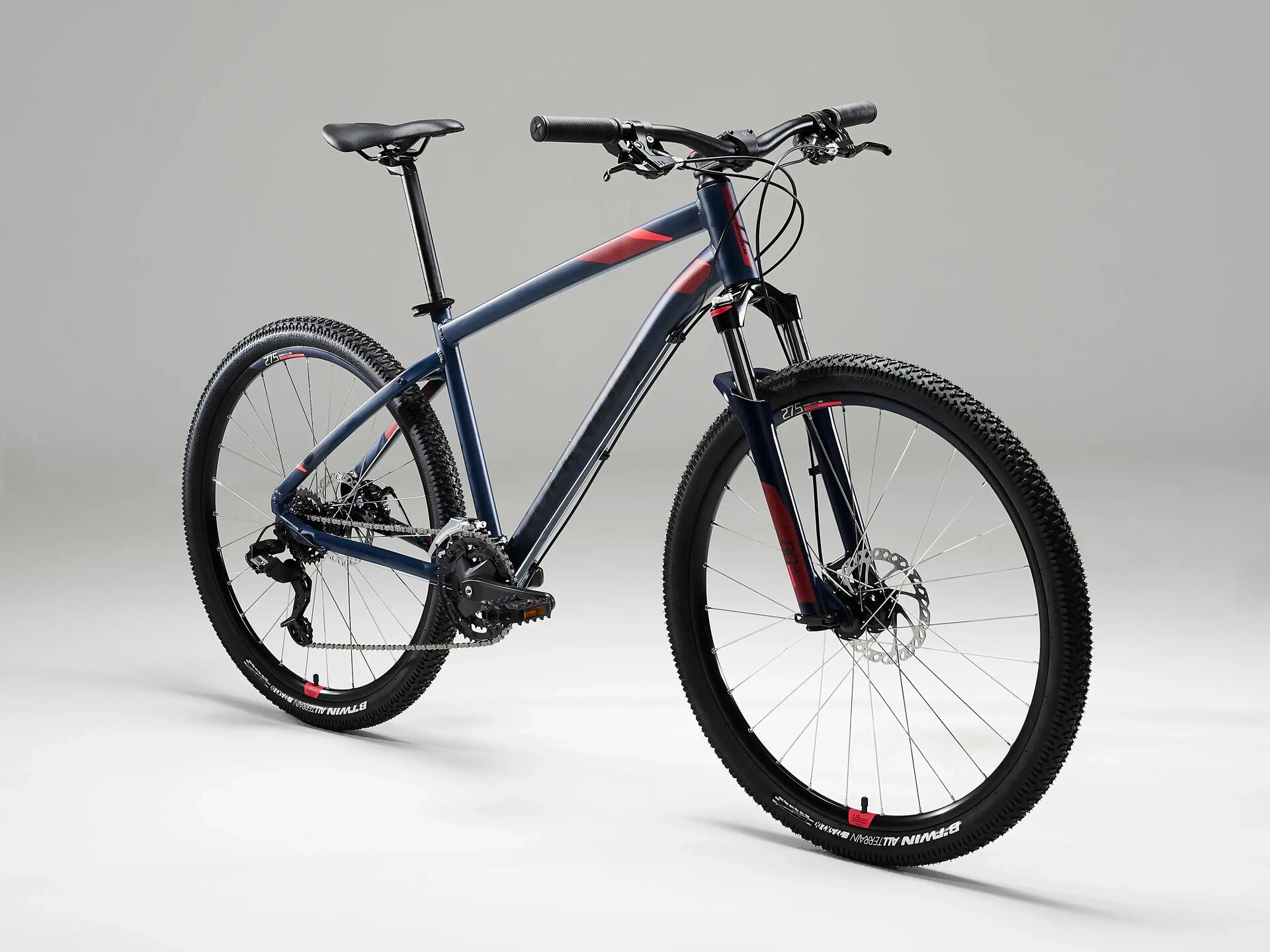 BICICLETĂ MTB ROCKRIDER ST 520 NEGRU/ALBASTRU: Manual de instrucțiuni, reparații