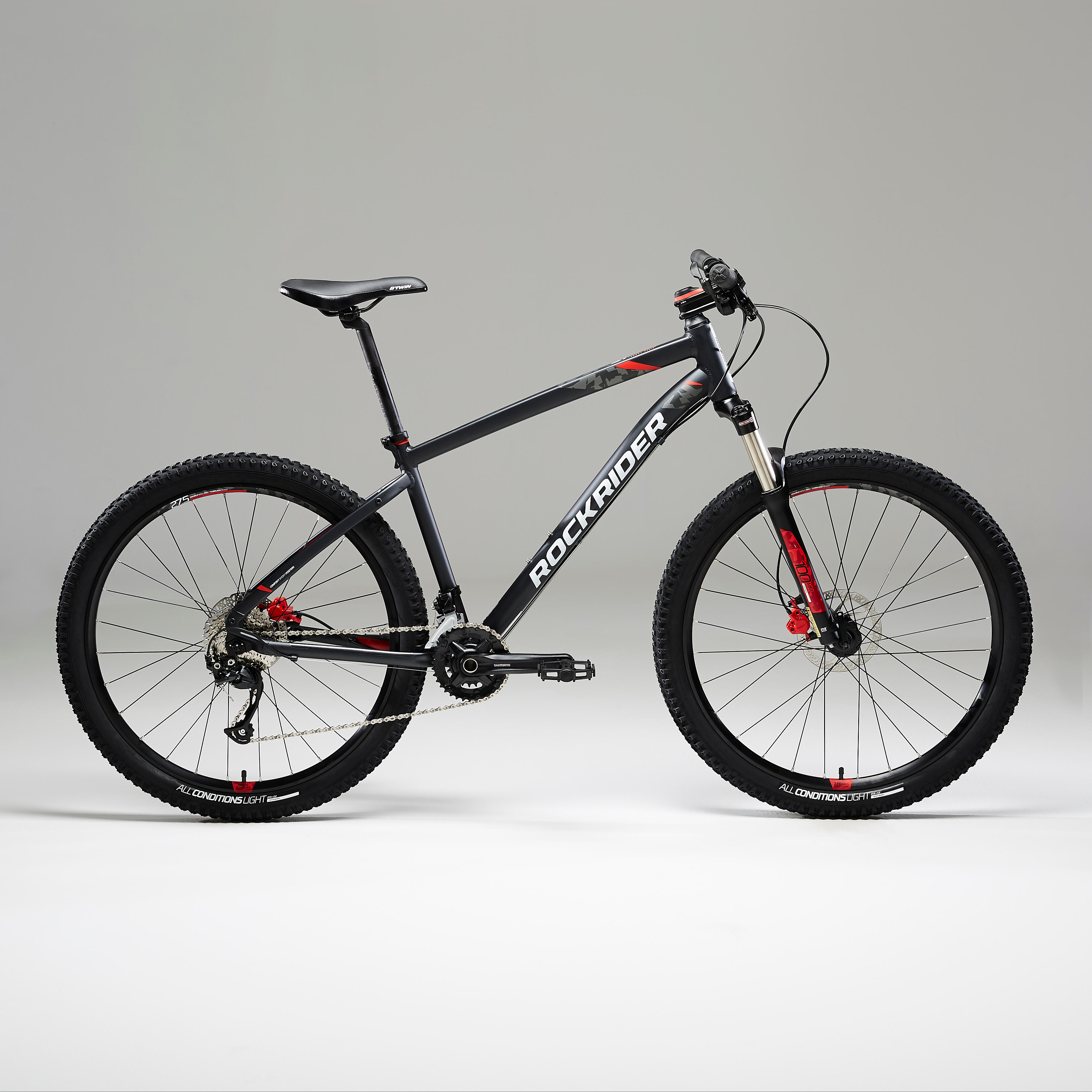 VÉLO VTT ST 540 NOIR ROUGE 27,5\