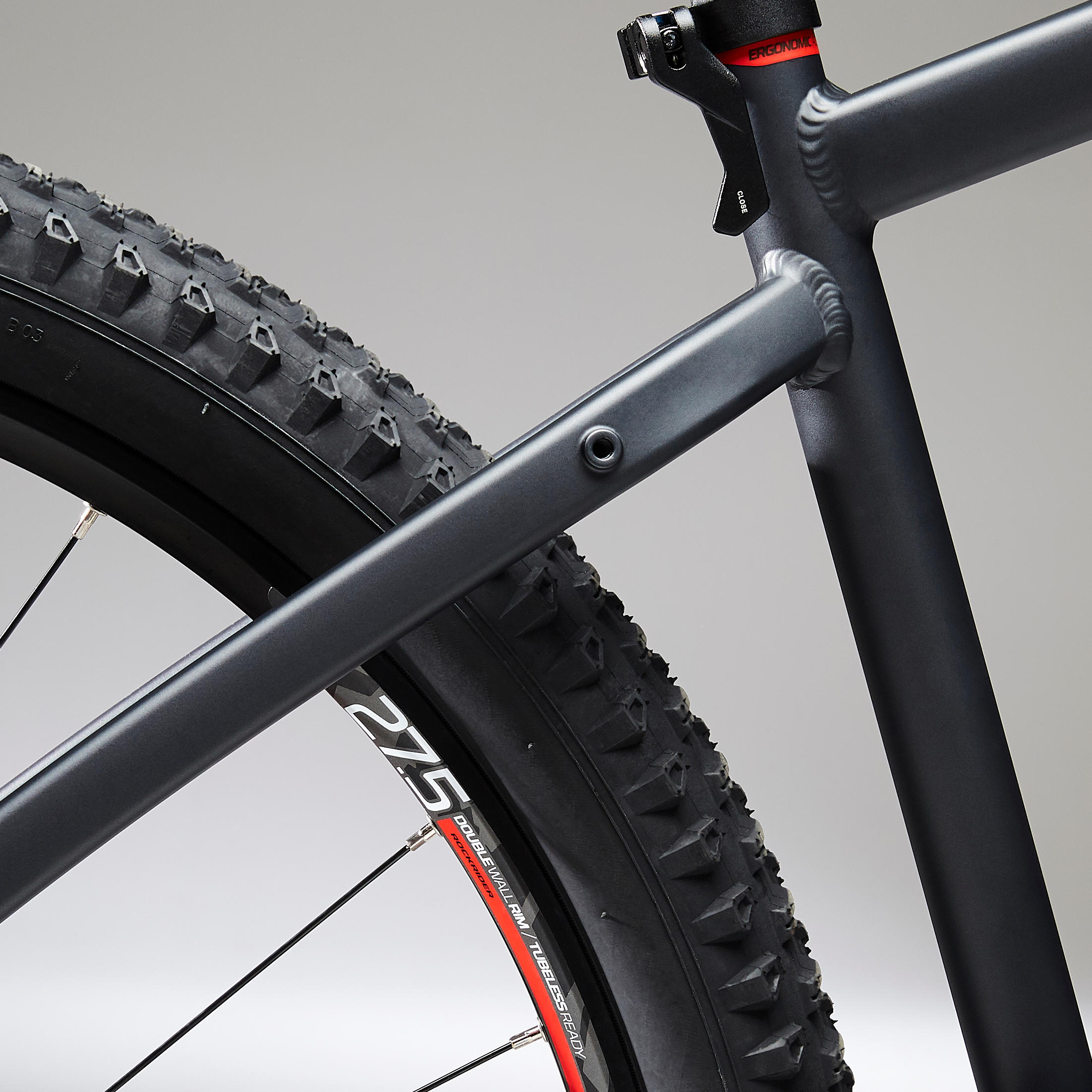 27.5 Inch Mountain bike Rockrider ST 540 - Black/Red - Decathlon