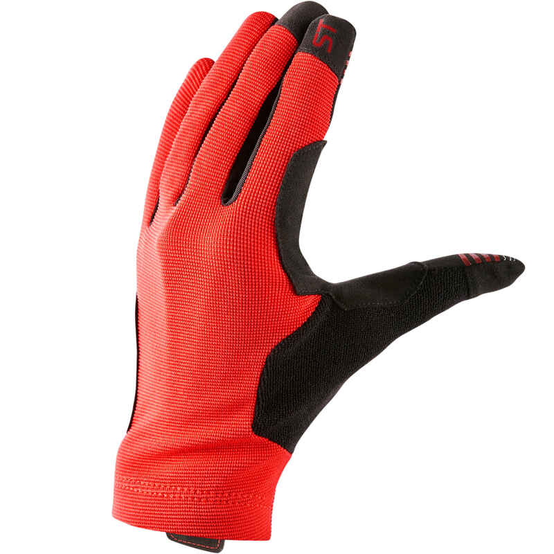 Mountain Bike Gloves ST 100 Red Decathlon