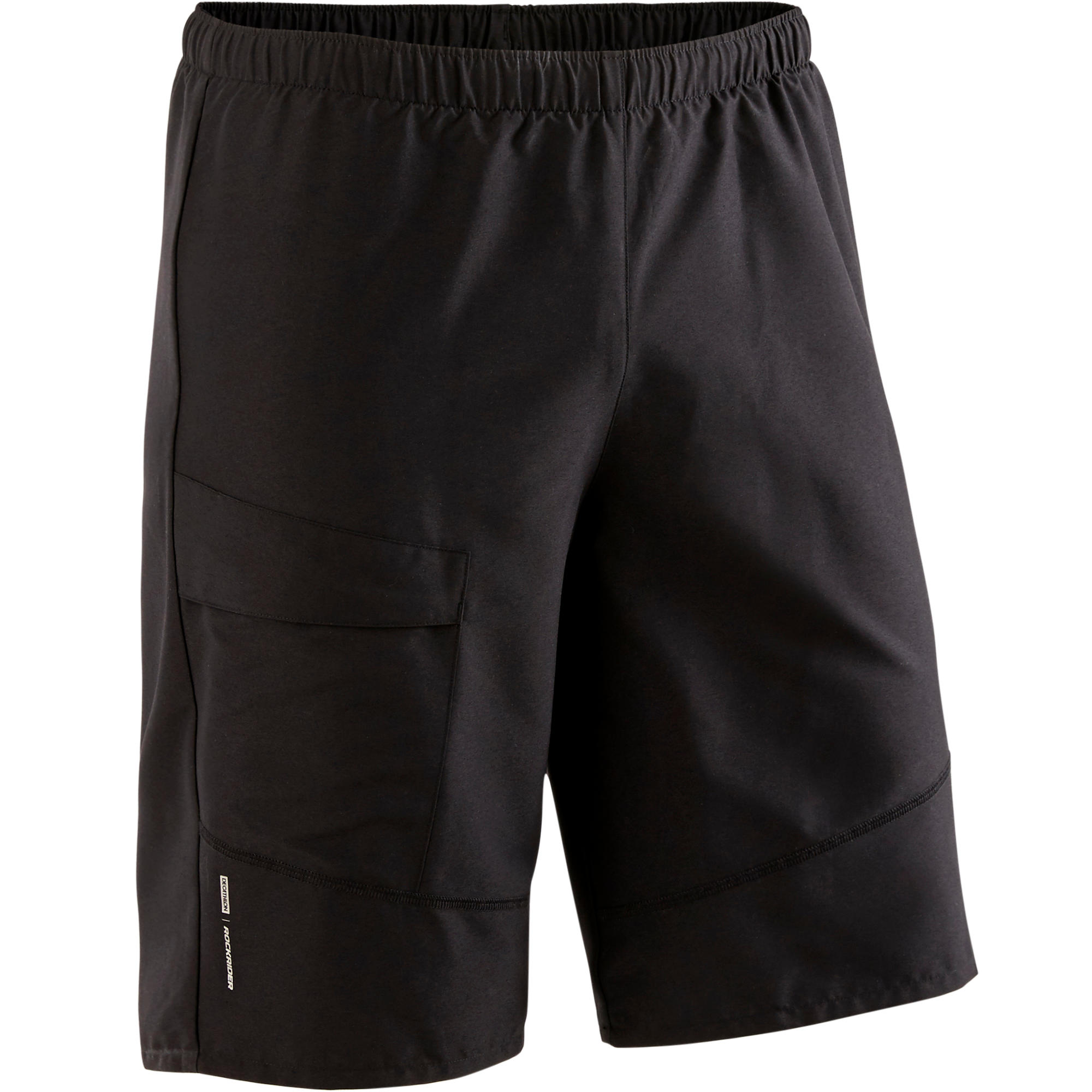 Rockrider Mtb Short St 100 Heren Zwart rockrider kopen in de aanbieding