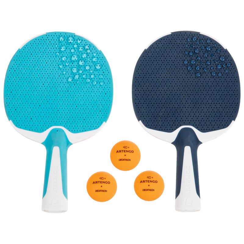 2 raquettes de ping-pong