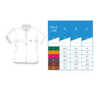 Men's golf short sleeve polo shirt - WW500 light blue