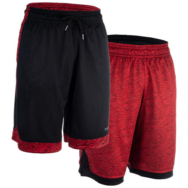 Men's Reversible Basketball Shorts - Grey/Black