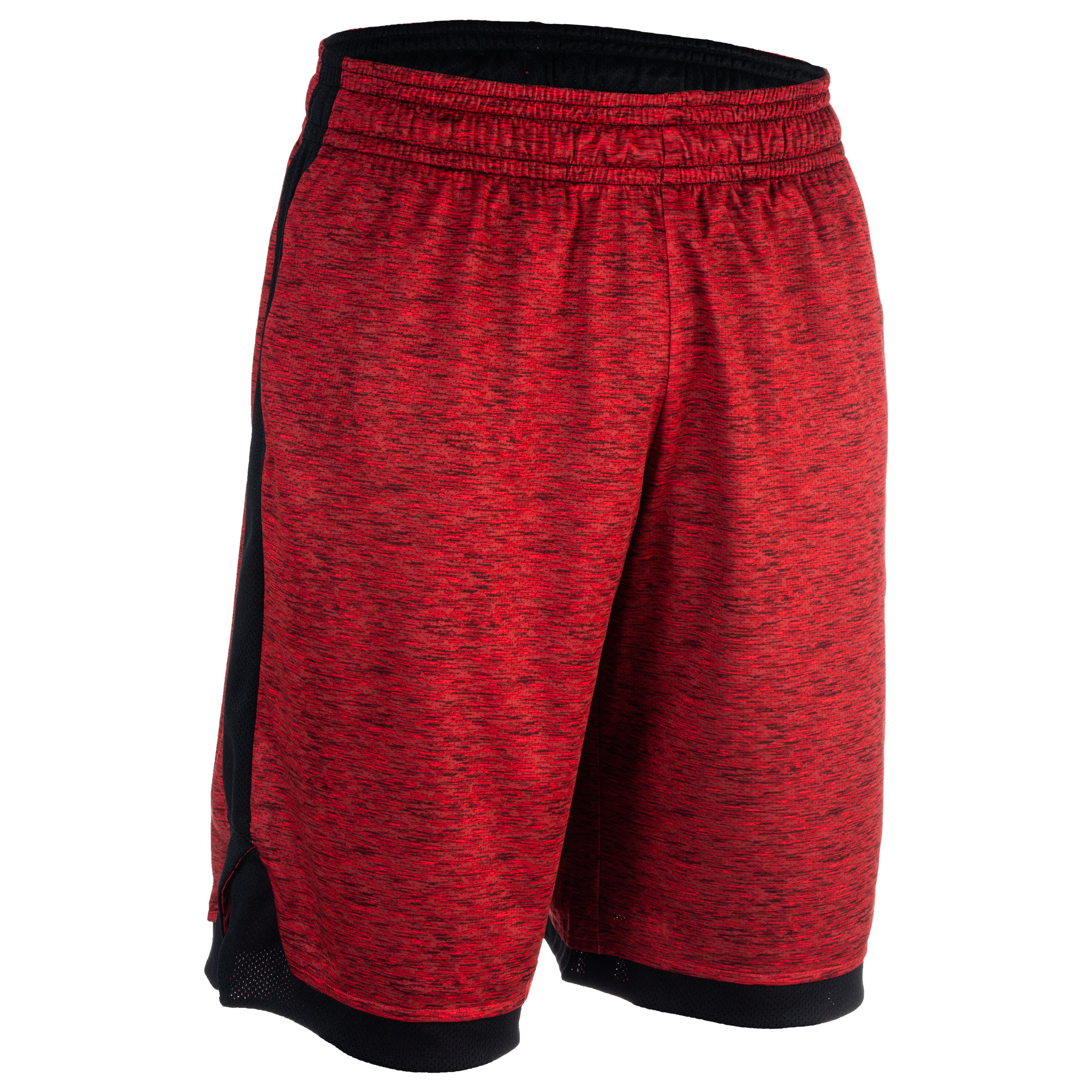 

Intermediate Reversible Basketball Shorts - Red/Black, Black/red