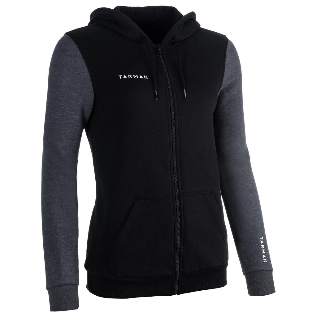 J100 Women's Basketball Tracksuit Jacket - Black/Navy