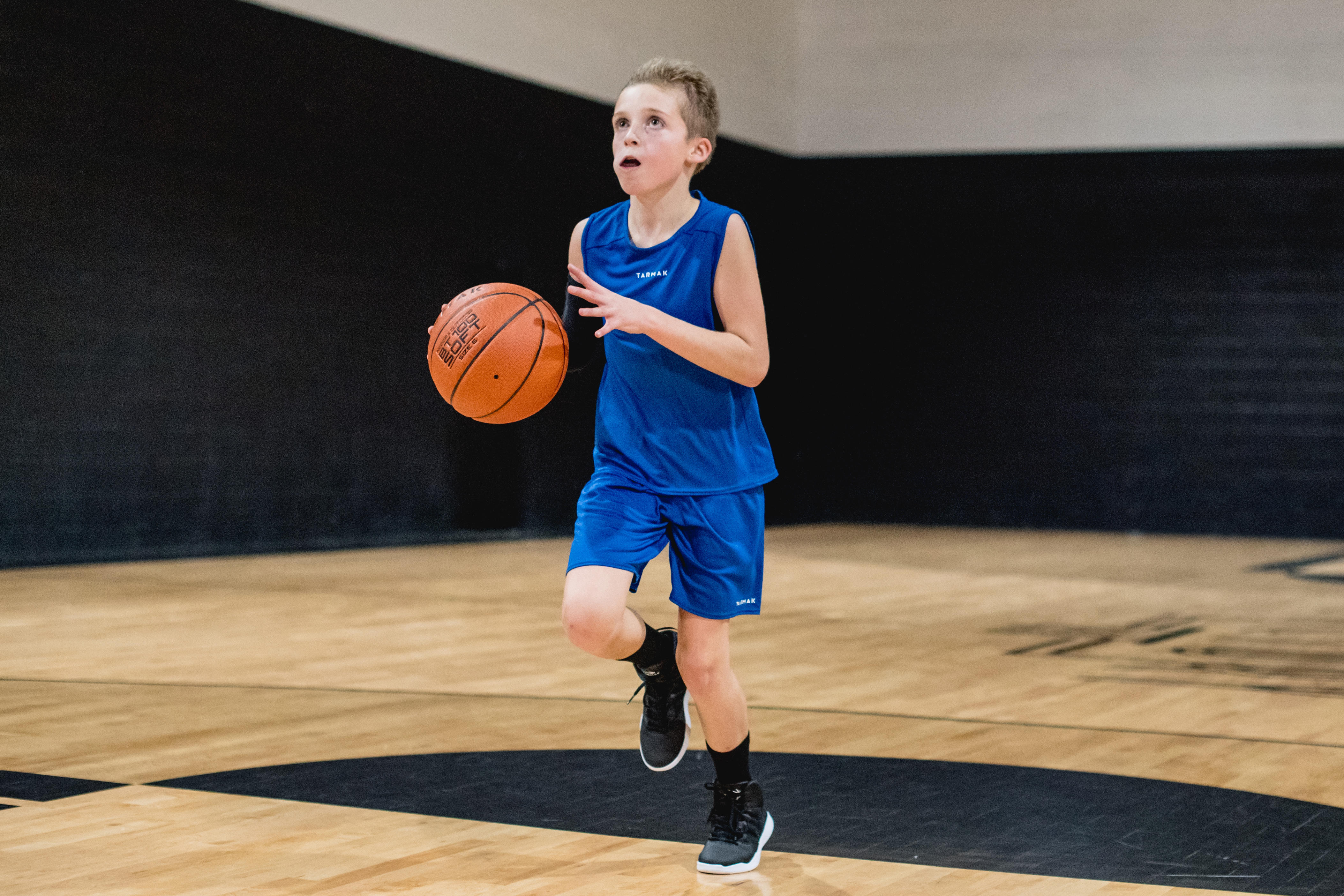 Kids' Lightweight Breathable Basketball Shorts - SH 100 Blue - TARMAK